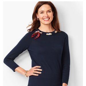 Talbots Silk Scarf Sweater